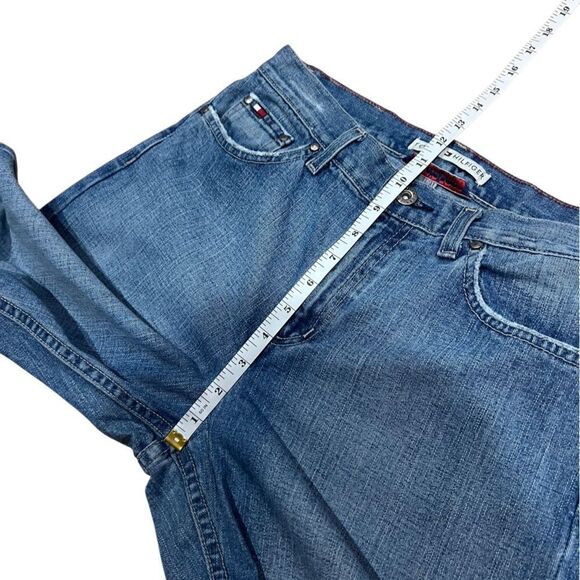 Tommy Hilfiger Classic boot cut jeans frayed vintage Y2K size 6 long - Picture 13 of 14